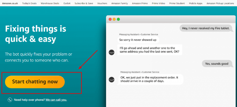 How To Chat With A Live Person On Amazon